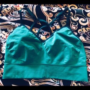 Nike Emerald Green Long Line Sports Bra